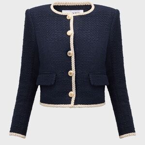 Veronica Beard Mabel Collarless Tweed Jacket NWT $698
